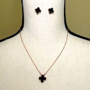 Gold plates jewelry set